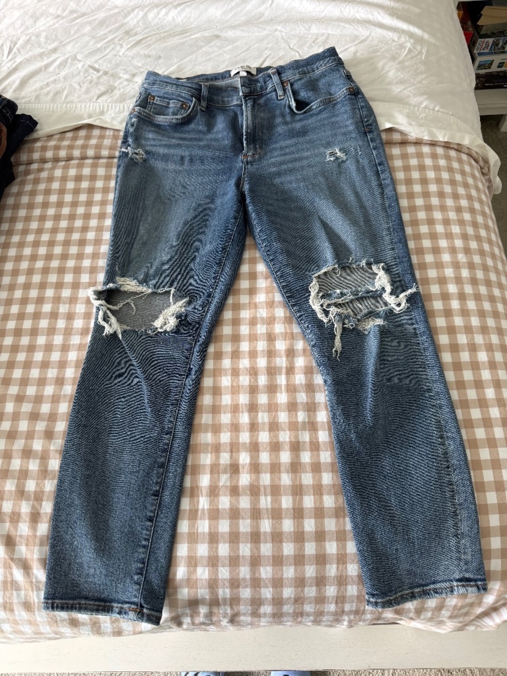 Agolde Skinny Distressed Jeans